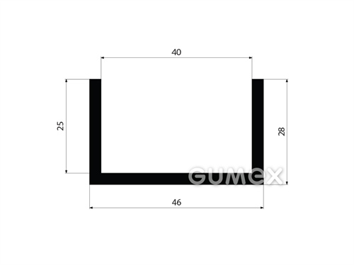 GUMMIPROFILE U-FORM - EPDM